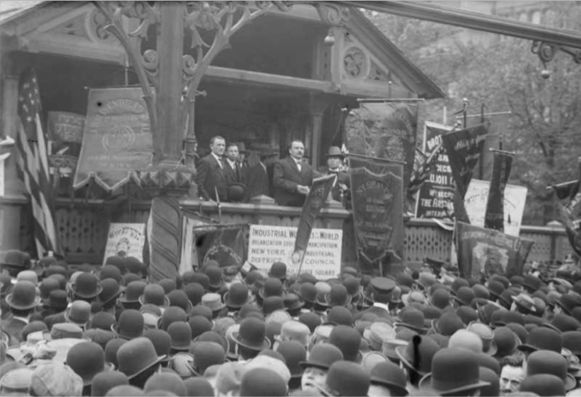 James Connolly at IWW Rally, New York , May Day 1908